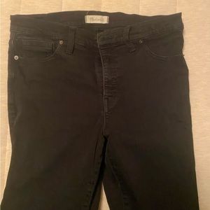 Madewell black skinny jeans